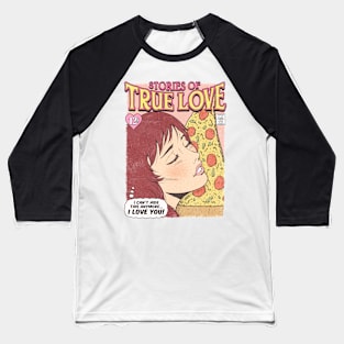 PIZZA LOVE - FEMALE Baseball T-Shirt